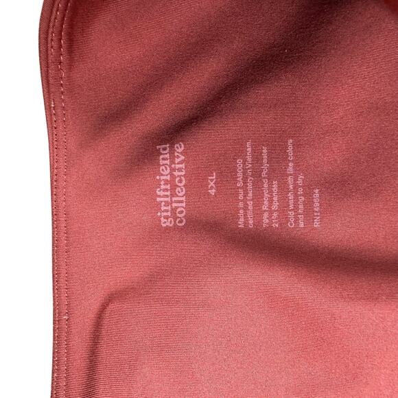 GIRLFRIEND COLLECTIVE Terra Pink Pull On Ankle Cropped Leggings Plus Size 4XL - Picture 4 of 6